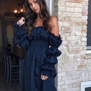 Sleeper Michelin Dress - Navy